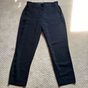 J. Crew Mercantile Black Dress Pants Size 10 Elastic Waist 27” Inseam